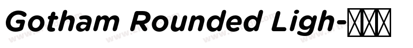 Gotham Rounded Ligh字体转换